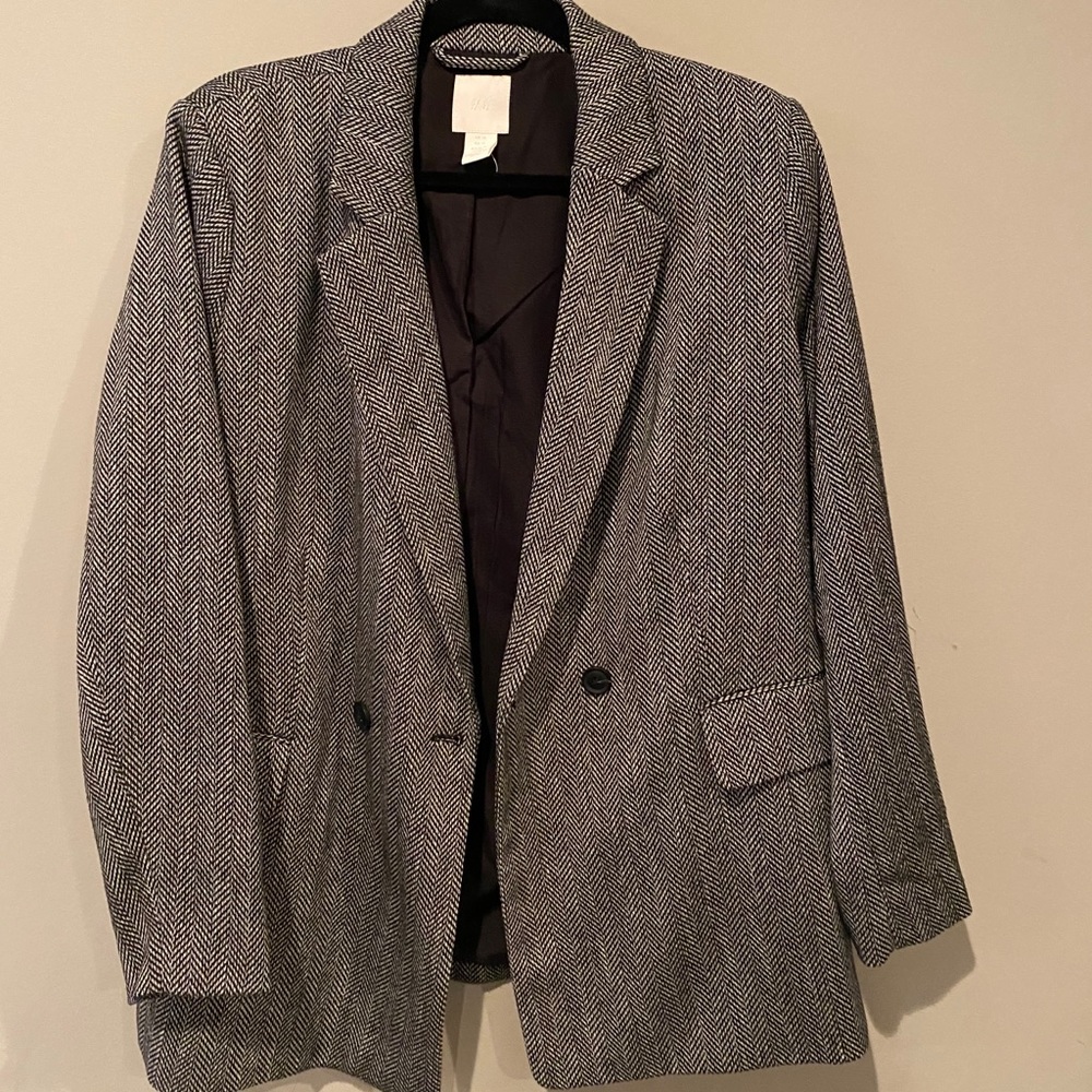 H&M Herringbone Blazer